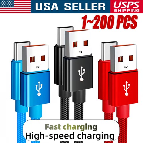Braided usb type - type-c, fast